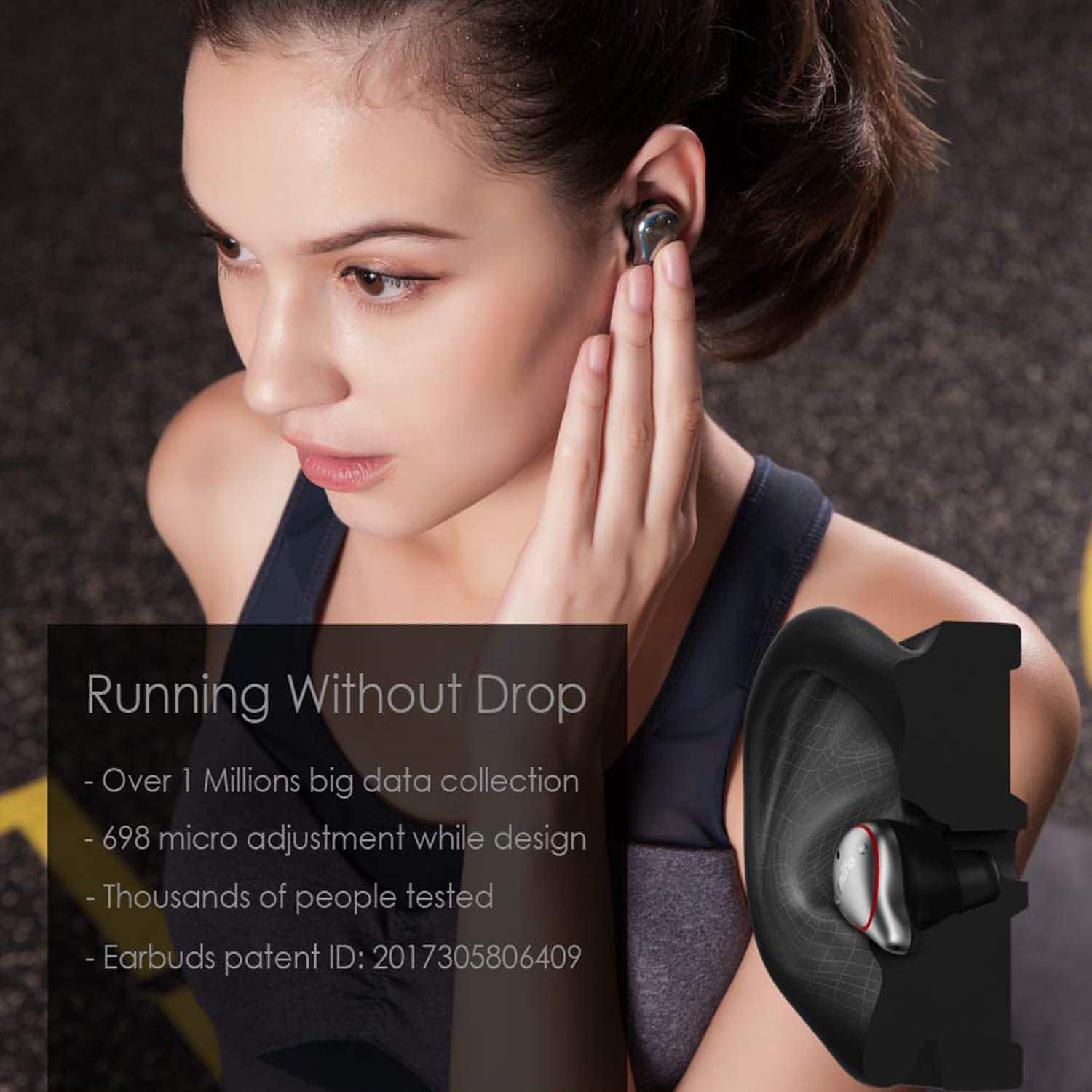 Women with Mifo Earbuds - Perfect Fit Wireless Eabuds